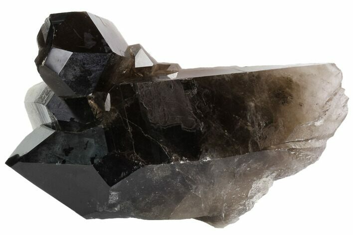 Large Dark Smoky Quartz Crystal Cluster - Brazil #84844